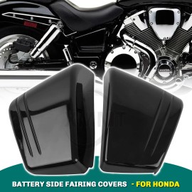 Unbranded Vivid Black ABS Fairing Battery Side Covers For Honda VTX1800C2 VTX1800C3 2006