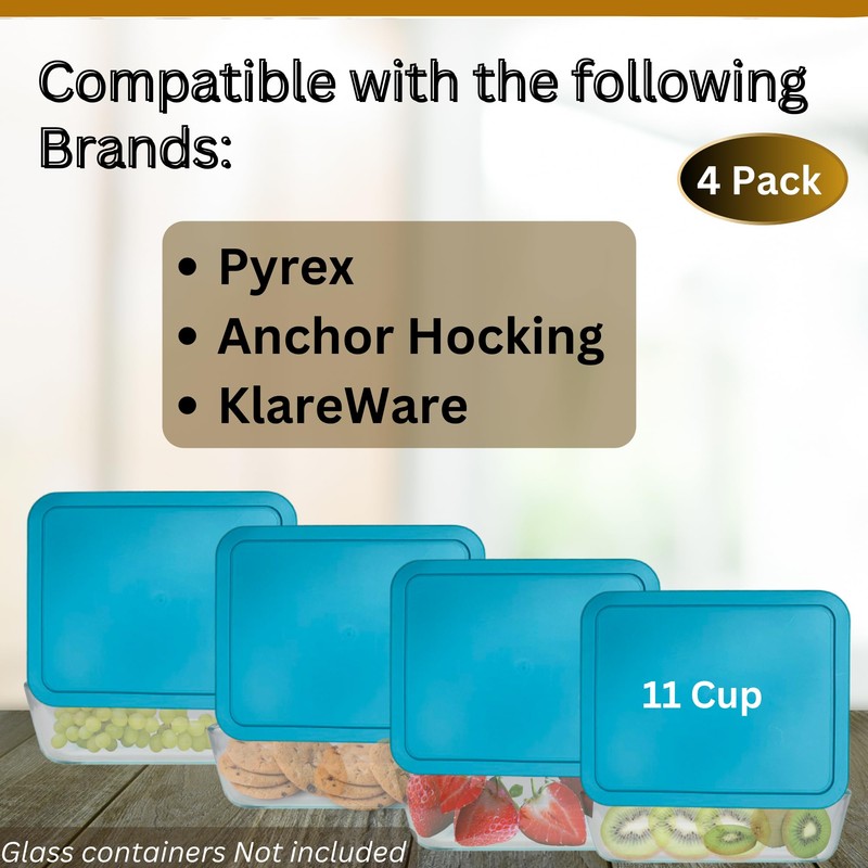 Klare Ware 11 Cup Replacement Lids/Covers for Pyrex 7212 &