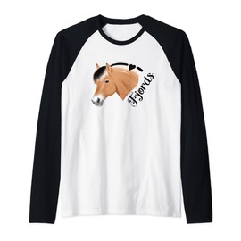 Norwegian Fjord Horse for Fjords rider Raglan Baseball Tee