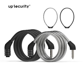 Password Lock, Mountain Bike Password Lock, Bicycle Password Lock, Bicycle Lock, Bar Password Lock, Steel Wire Password Lock, Steel Cable Lock, 2 Pieces