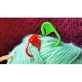 JOSDIOX Stitch Marker for Crocheting 60 pcs Stitch Markers for Knitting and Crocheting Stitch Needle Clip Counter with Storage Box Mixed Colors