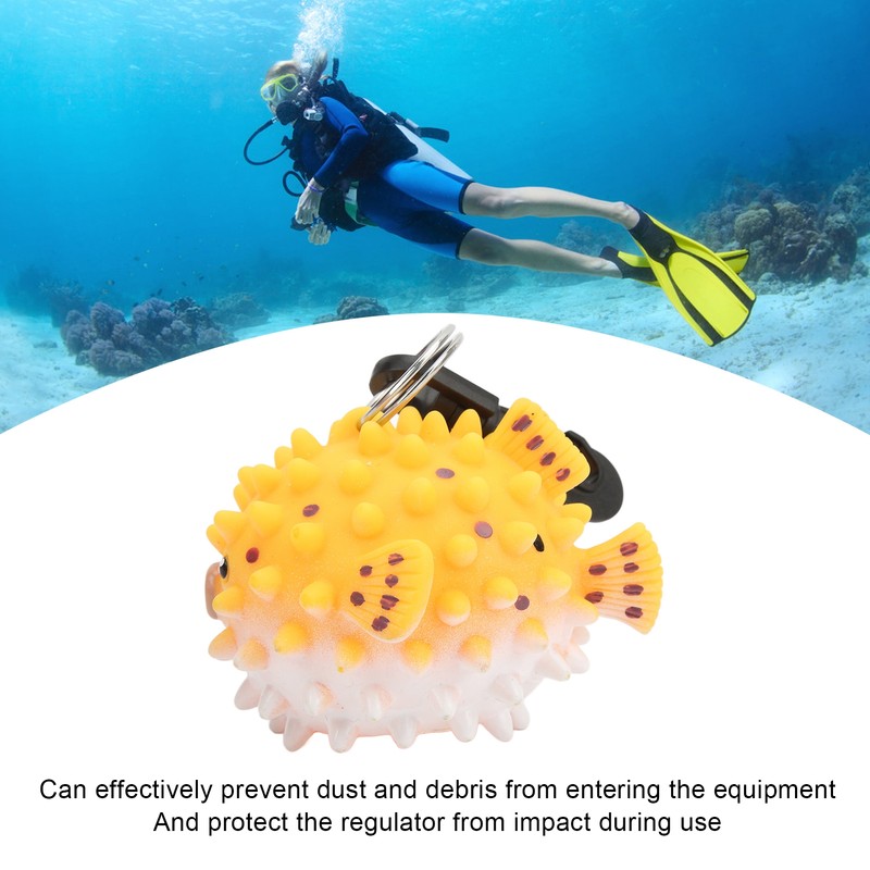 Cartoon Fish Scuba Dive Mouthpiece Dustproof Cover Second Stage Regulator