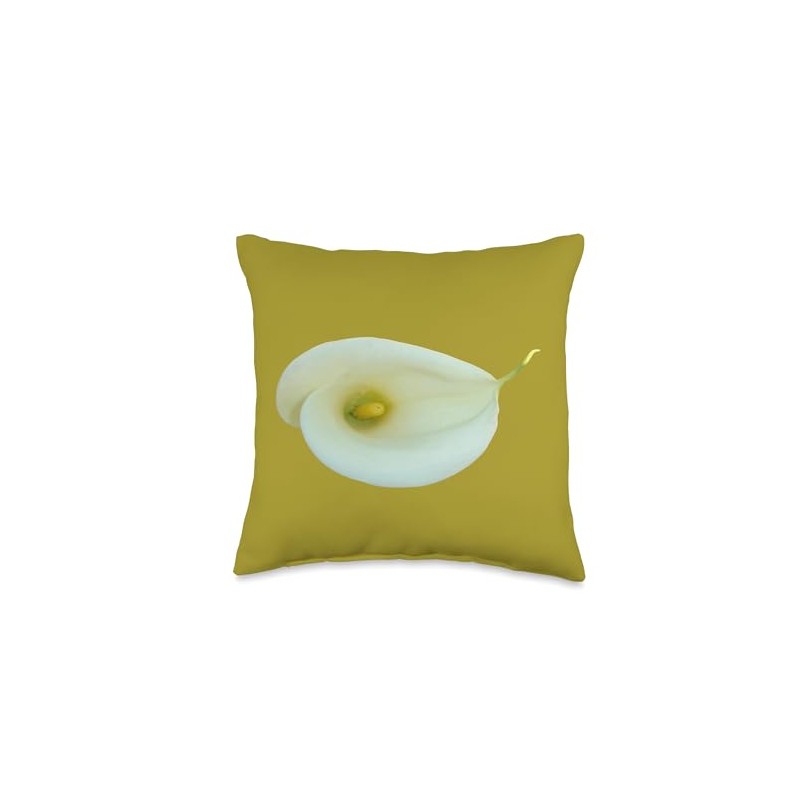 Calla Lily Easter Flower Cut Out Throw Pillow