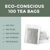 Fescha Organic Decaf Jasmine Green Tea Bags Flower-scented Tea (100-count),