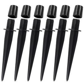 Bonsicoky 6 Pack Metal Replacement Spike Stakes for Solar Lights Outdoor - 0.78" x 5.3" Solar Light Stakes for Garden Lights Landscape Yard Pathway Patio Lamps Pole