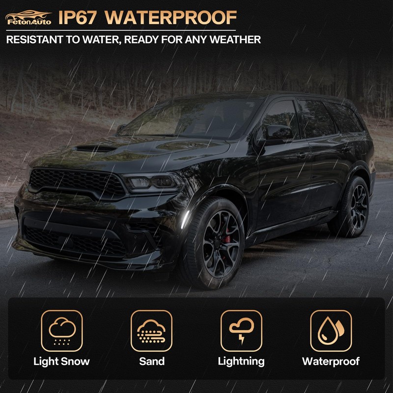 Dynamic LED Side Marker Light for Dodge Durango 2021 2022