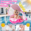 Baby Pool Float with Canopy: Baby Floaties for Infants 6-48