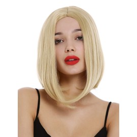 WIG ME UP - YZF-4365-86 Women's Short Concave Bob Longbob Middle Parting Blonde Golden Blonde Wig