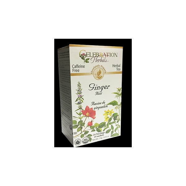 Celebration Herbals Ginger Root Tea (Organic) - 24 Tea Bags