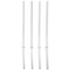 RTIC Wide Mouth Plastic Straws, 4 Pack, 10" Long Clear