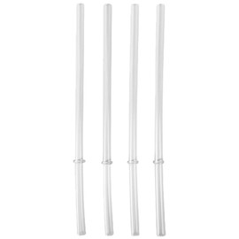 RTIC Wide Mouth Plastic Straws, 4 Pack, 10" Long Clear Drinking Straws, Compatible with RTIC 20 oz & 30 oz Tumblers, BPA Free