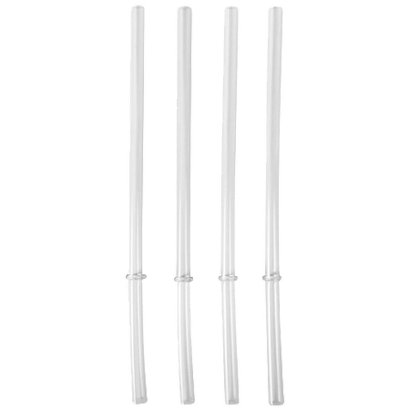 RTIC Wide Mouth Plastic Straws, 4 Pack, 10" Long Clear