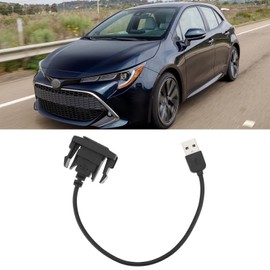 Micro Traders Male to Female USB Power Socket Extension Cord Adapter with a Length of 25cm Compatible with Toyota Corolla 2007-2019 USB Port Car Charger