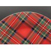 Mikasa Bone China TARTAN RED Plaid Christmas Salad Plates 9"