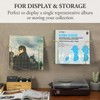 MyGift Modern Metal Wire Wall Mounted Vinyl Records Storage Racks,