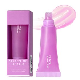 Lip Balm Hydrating & Smooth, Plumping Lip Glow Oil Non-sticky, Fruit-flavored Moisturizing Clear Lip Gloss, Jelly Liquid Lipstick Long Lasting Glossy Lip Care for Dry Lips 8g (03# BLUEBERRY)