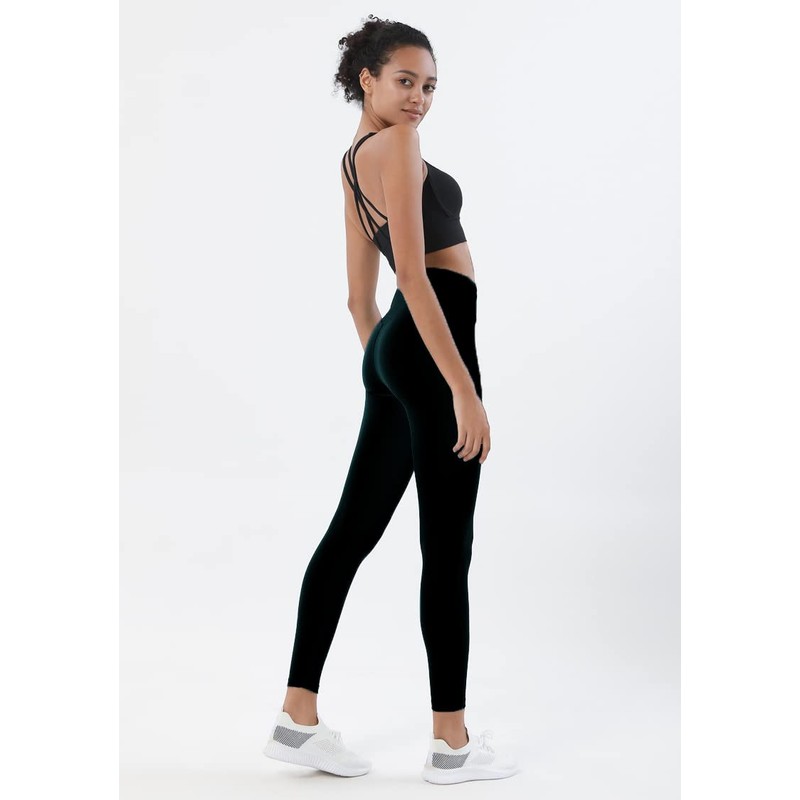 CM-Kid Women High Elastic High Waist Cotton Leggings Gym Yoga