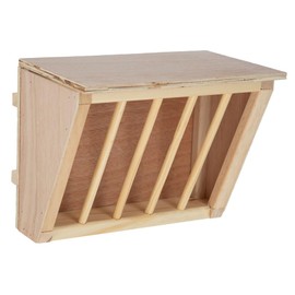 Hay Rack with Wooden Seat, 25 x 17 x 20 cm