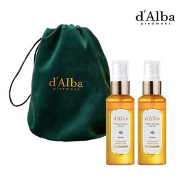 d`Alba Royal White Truffle Serum x2 + Green Velvet Pouch / d`Alba 로얄 화이트트러플 세럼x2개+그린벨벳파우치