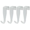 Cionyce Over Cabinet Door Hook, 4 Pack Carbon Steel Door
