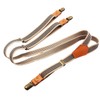 Mendence Suspenders, Women's, Men's, Button-type, Unisex, Thin, Y-Shaped, Leather, Solid,