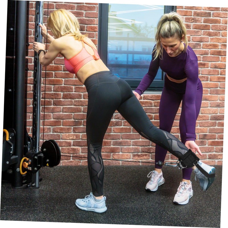 BIUDECO Workout Ankle Straps Exercise Straps Pair Wrist for Weightlifting