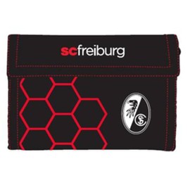 SC Freiburg Honeycomb Nylon Wallet, black/red, Standard size, Modern
