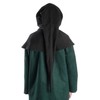 HEMAD Medieval Gugel Cotton/Linen Structure Medieval Clothing, black