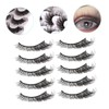 Mikinona 1 Box Messy False Eyelashes Curly Fake Lashes False