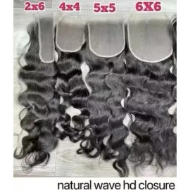 13X6 13x4 HD Lace Frontal Brazilian Human Hair 4x4 5x5 HD Lace Closure Small Knots Pre Plucked Swiss Lace Frontalcolor: Natural wave, stretched length: 24inches, toupee size: 4*4