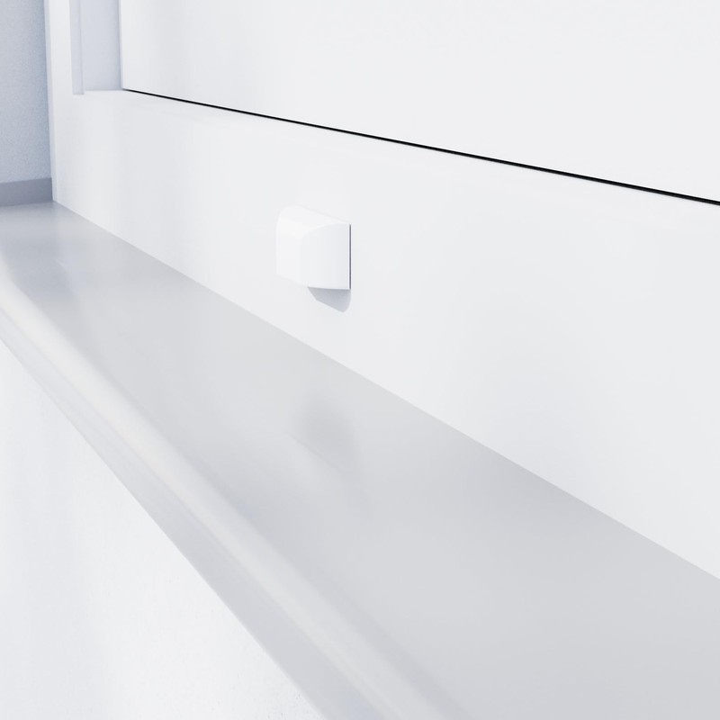 VOOXA Window Water Slot Caps White RAL9016 for 10 mm