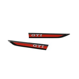Volkswagen 5H0853688A Badge Mudguard Emblem Logo Red/Black