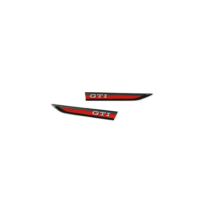 Volkswagen 5H0853688A Badge Mudguard Emblem Logo Red/Black