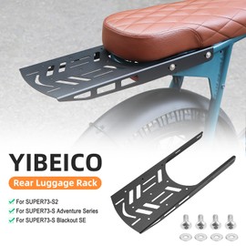 YIBEICO Rear Luggage Rack for Super 73 S2/S Adventure Series, High Toughness Rear Luggage Carrier, Steel Tailstock Bracket Accessories for Super 73 S Series