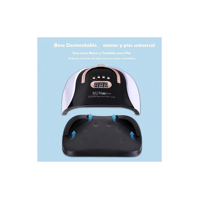 Kit de Uñas Lámpara De Uñas LED UV 256w Pinceles