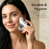 100% Wood Handle Lymphatic Contour Face Brush Stainless Steel Facial