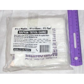 Georges Fun Factory Bachelorette Napkin Trivia Game #00150, 25/pk