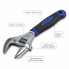 Faithfull Wide Mouth Adjustable Wrench Spanner 200mm (8in) 46mm Cap