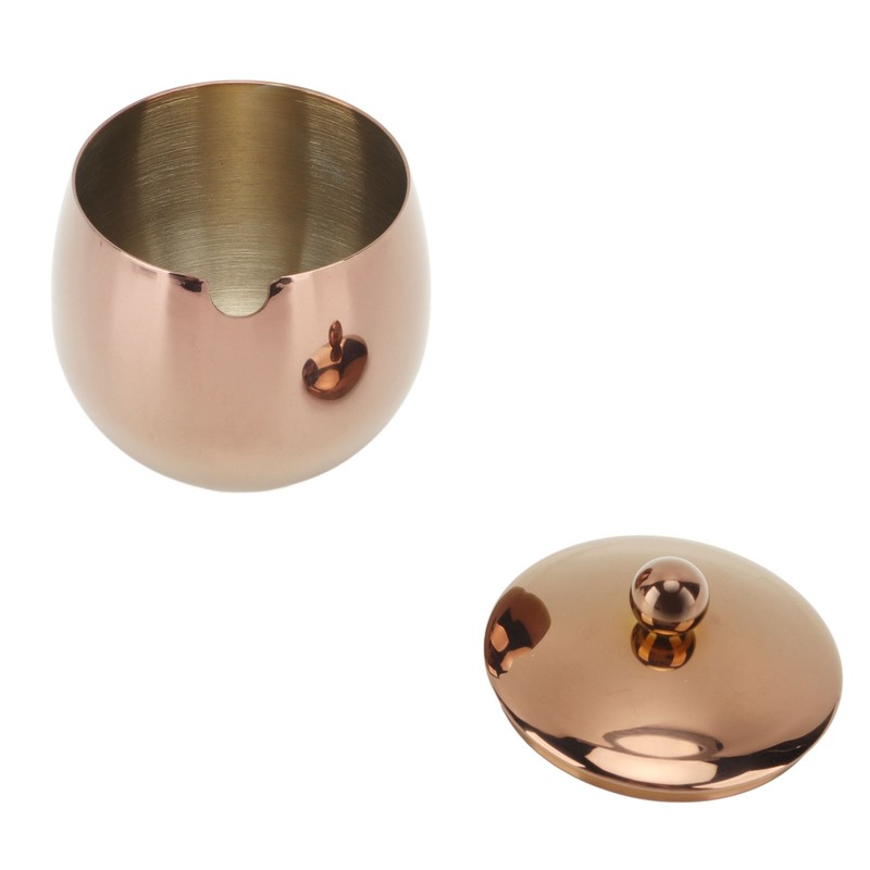 Large Stainless Steel Sugar Bowl Spice Jar With Lid Storage