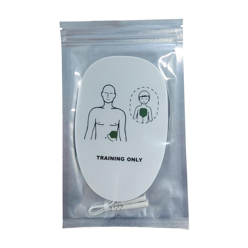 Mini AED Trainer in English with 5 Training Face Shields
