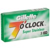 100 Gillette 7 O'clock Double Edge Safety Razor Blades Made
