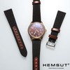 Hemsut Leather with Nylon Watch Strap 18 mm 20 mm