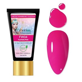 HYBA Fairytale Wonderland Hybrid Gel Nail Polish, Single Tube (Fuchsia Pink) FW04