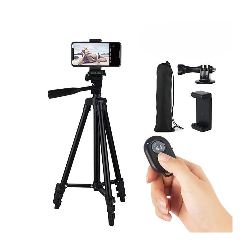 Phone Tripod Adjustable Aluminum Lightweight Smartphone Tripod Camera Tripod