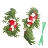 Wedding Arch Flowers Red Silk Cloth Bright Color Widely Used