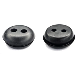 cyclingcolors 2 x Fuel Tank Rubber Grommets Gas Cutter Petrol Tank Nozzle Universal Fuel Line Pipe Seal Brush Cutter Trimmer Lawn Mower Diameter 21.5 mm 2 Holes