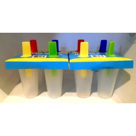 Home made Freezer Ice Pop Maker 4 pc Lot of 2