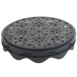 Top Chips Maker - Mastrad Set of 2 Interlocking Silicone Chip Trays - Crisp Vegetables Fruits Without Fats and Oils - Microwave and Dishwasher Safe