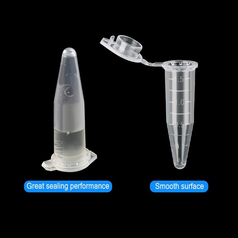 500 Pieces Centrifuge Tube, 1.5ML Micro Test Tubes Sample Vial
