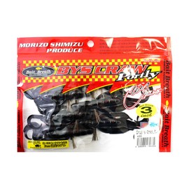 Bait Breath (beitoburesu) Worm 3 baizukuro-po-tori- feco # 140B Black/Red.